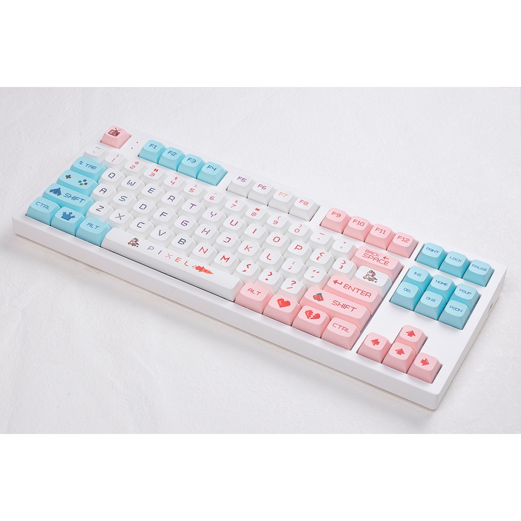 125 phím Pixel Wars Keycaps XDA Cấu hình retro Anime PBT DYE SUB Bàn phím cơ học Keycap