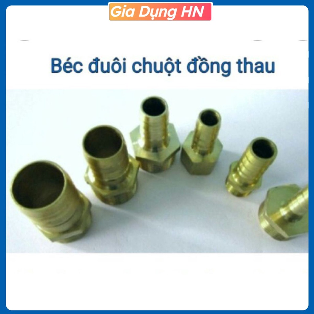 Nối co đuôi chuột ren ngoài 21 đầu ra nối ống 16mm,18mm, 20