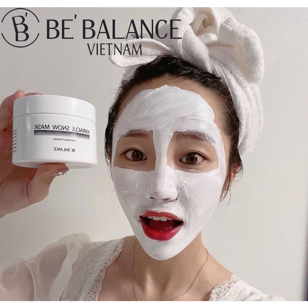 Mặt nạ ủ trắng MIRACLE SNOW MASK BE' BALANCE❤️FREESHIP❤️ | BigBuy360 - bigbuy360.vn
