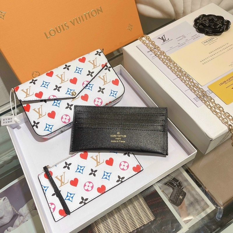 Set túi ví 3in1 đẹp sắc nét LV