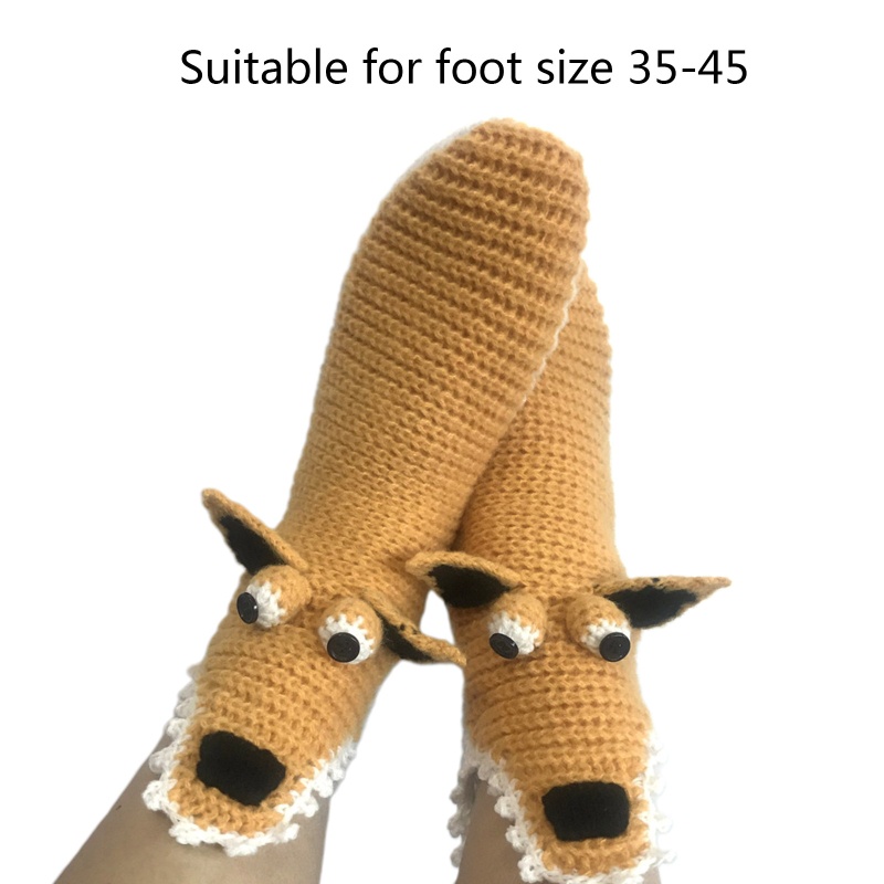 Brroa Vớ Dệt Kim Hình Sóc Hoạt Hình 3D Miệng Rộng Vui Nhộn Giữ Ấm Cho Nam Và Nữ
