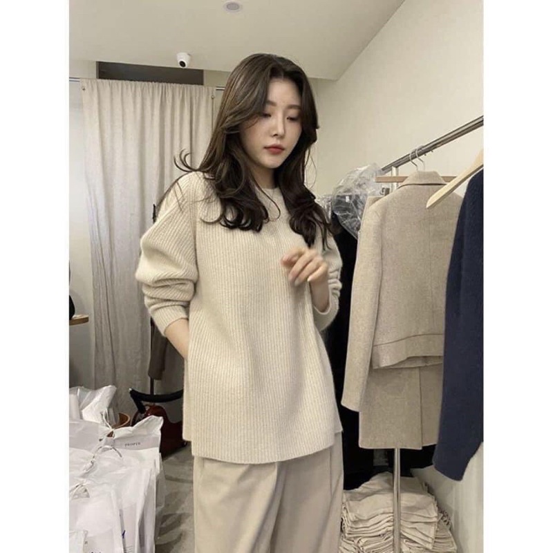 Áo Len Nữ Basic Xẻ Vạt QC | BigBuy360 - bigbuy360.vn