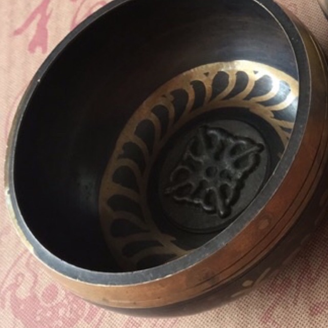 chuông quay Tây tạng 17,5cm - chuông đồng