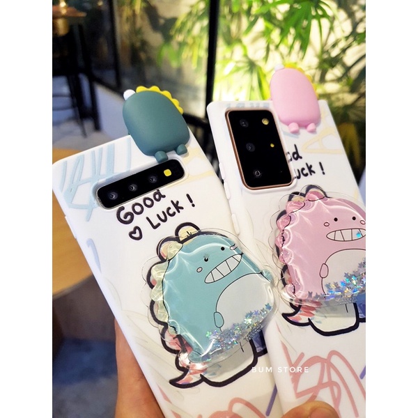 Ốp Lưng Samsung Note 20 Ultra / Note 20 / S20 Ultra / S20+ /S10+ / Note10 Plus / Note 10 Khủng Long Kèm Dây Và Popsocket