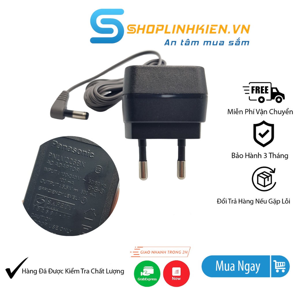 Sạc điện thoại Panasonic 5.5V 500ma Adaptor PNLV226