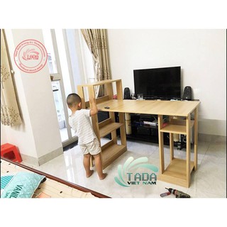Bàn làm việc/bàn máy tính vân gỗ/ đen trắng NTF