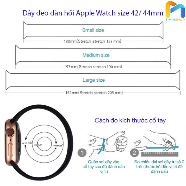 Dây đeo Apple Watch series 7/ 6/ 5/ SE/ 4/ 3 Solo Loop