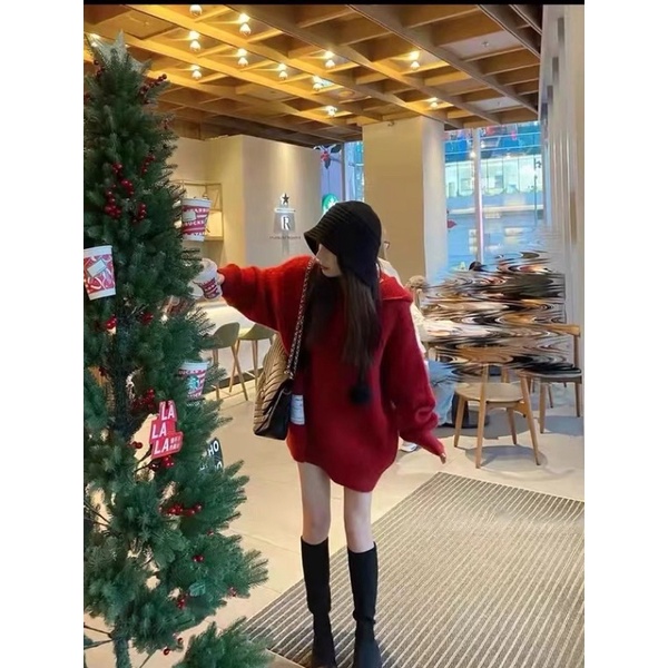 Áo váy có mũ thu đông 2021