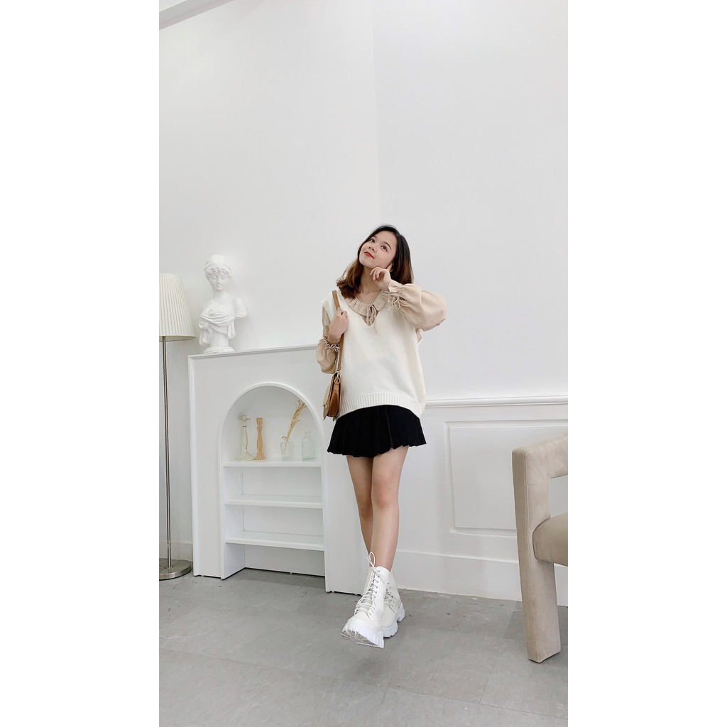 Áo Gile Len  3 Màu Thu Đông Cực Xinh - Leda