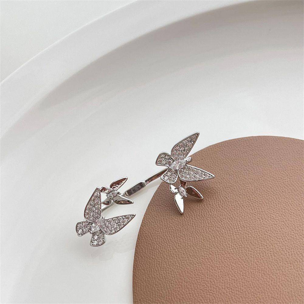 VANES1 Khuyên Tai Dạng Kẹp Đơn Giản Thanh Lịch Hợp Thời Trang Cho Nữ