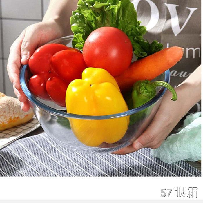 LTô thủy tinh trong suốt có borosilicat cao, tô đựng salad dày chịu nhiệt lớn, chuyên dùng cho lò vi sóng và bộ chậu