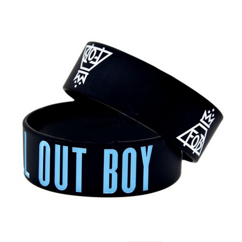 Vòng Đeo Tay Cao Su Silicone Phát Nhạc Fall Out Boy rock