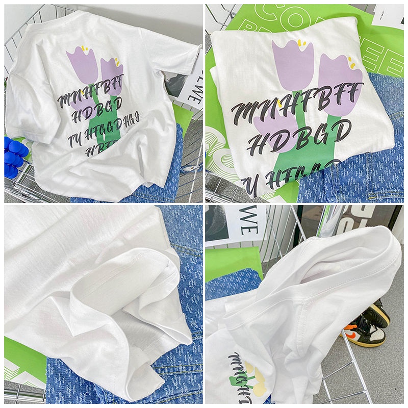 Áo Thun Tay Ngắn Phong Cách Hàn Quốc Dành Cho Nữ