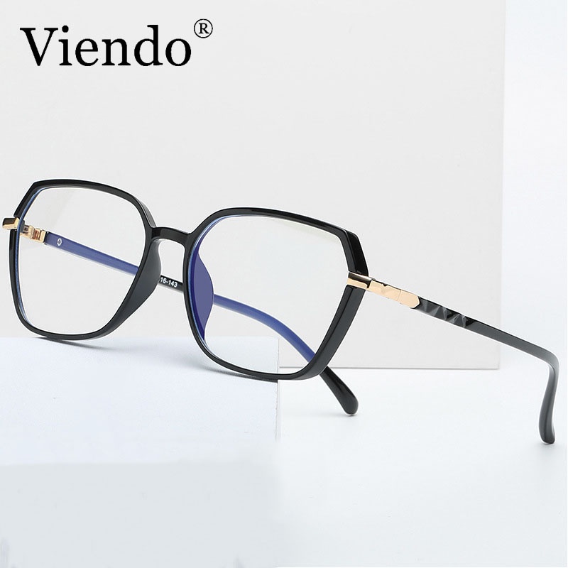 Gọng kính cận nam nữ VIENDO mắt đa giác chống ánh sáng xanh cắt kính cận theo yêu cầu
