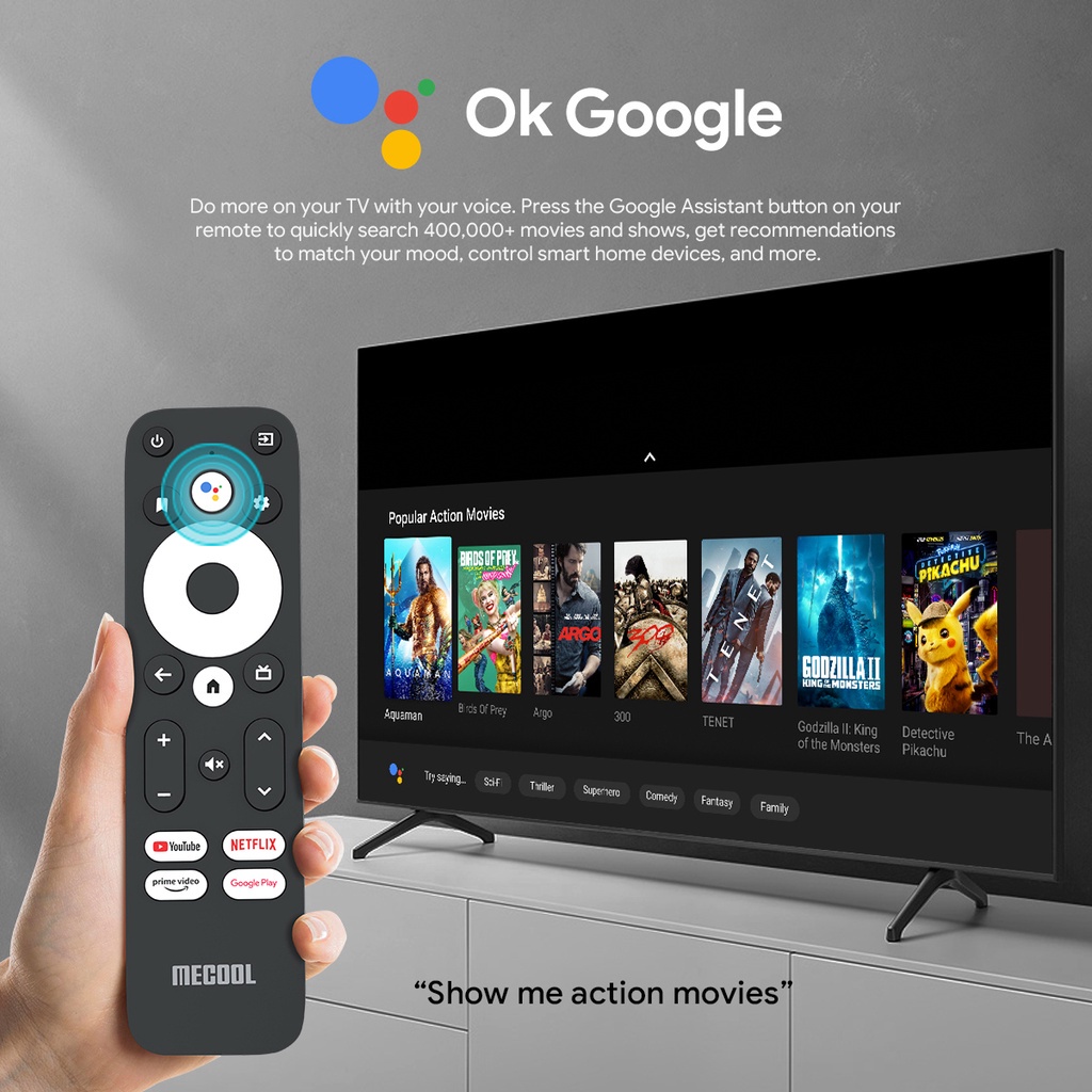 Android TV Box Mecool KM2 Plus - Netflix, AndroidTV 11 CE, Bộ nhớ trong 16GB | BigBuy360 - bigbuy360.vn