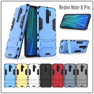 Ốp lưng Xiaomi Redmi Note 8 Pro iRON - MAN Nhựa PC cứng viền dẻo chống sốc