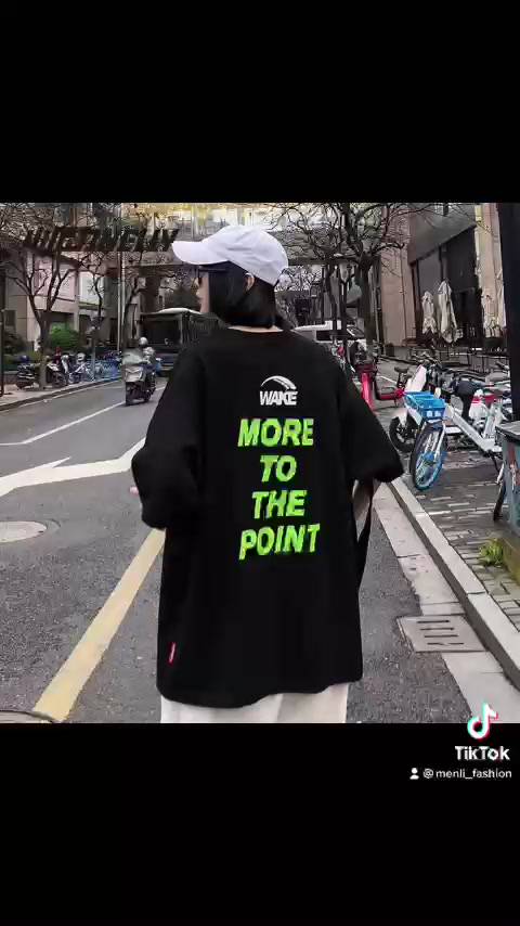 Áo Thun WAKE MORE TO THE POINT Nam Nữ Unisex Form Rộng Tay Lỡ, AT108 trending xu hướng, Men Lì Fashion | BigBuy360 - bigbuy360.vn