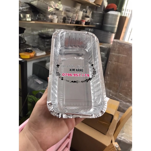 Set 100 khay nhôm 1650 nướng bánh, giữ nhiệt - có nắp