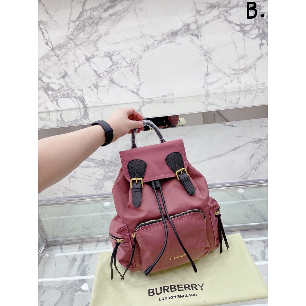 Burberry Balo Quân Đội Chống Thấm Nước Đa Năng Phong Cách Đơn Giản