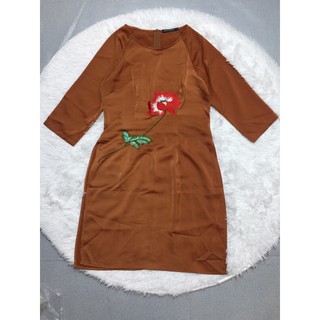 Áo dài cách tân Lụa Hoa sen thêu sai ml from to