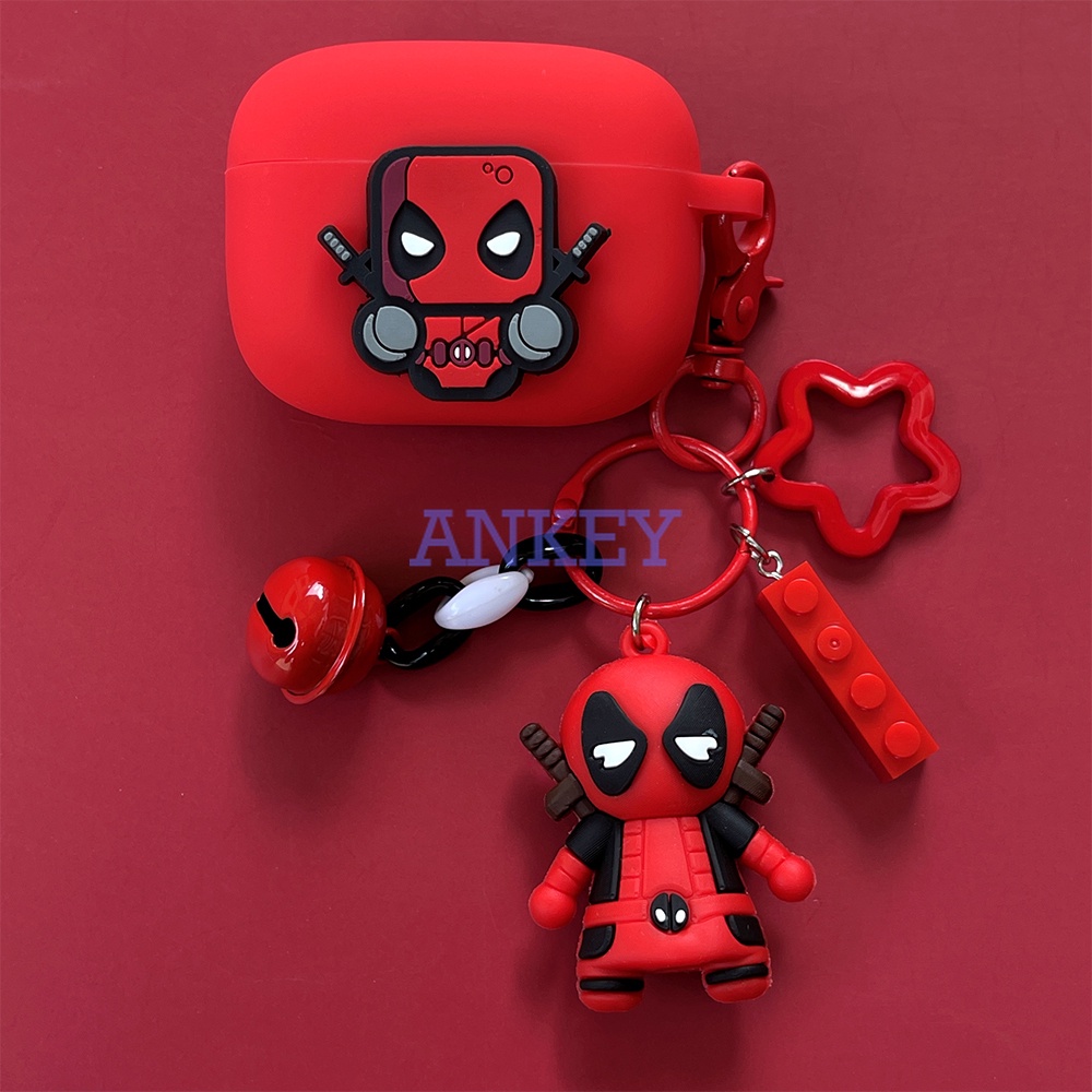 JBL TUNE 215 / Wave 200 / T280 X / Live 300 / T130NC T230NC TWS Case Hộp Đựng Tai Nghe Nhét Tai Silicon Chống Rơi In Hoạt Hình Deadpool