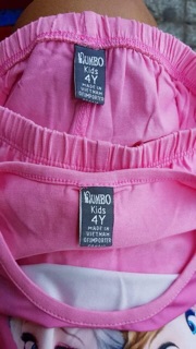 Bộ thun cotton bé gái Elsa