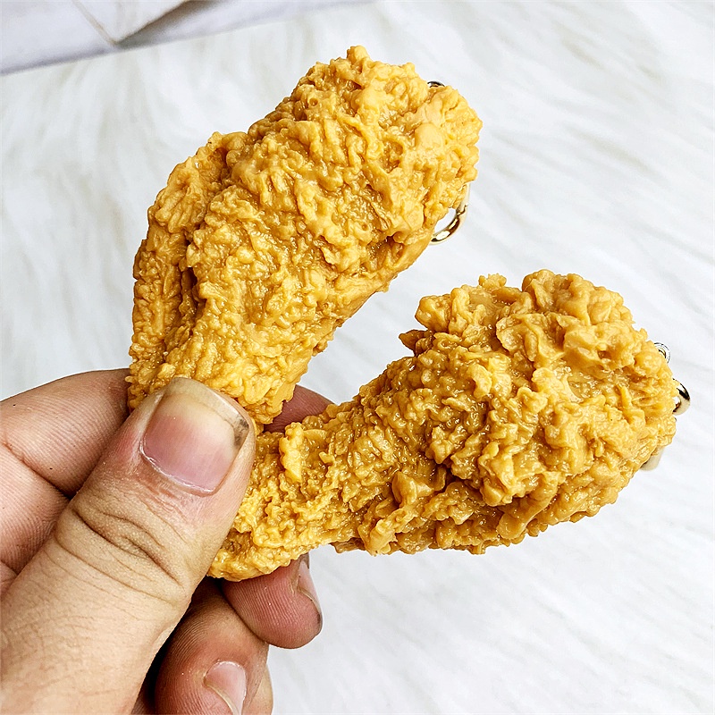 Móc Khóa Hình Đùi Gà Rán Độc Đáo