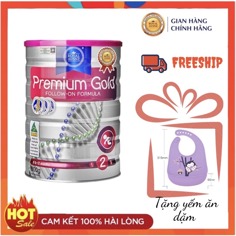 Sữa Hoàng Gia Úc Premium Gold 2 loại 900g