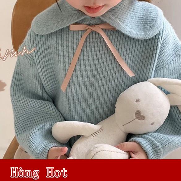 (Giảm Mạnh) Áo len nữ phiên bản màu áo sơ mi tay áo nữ