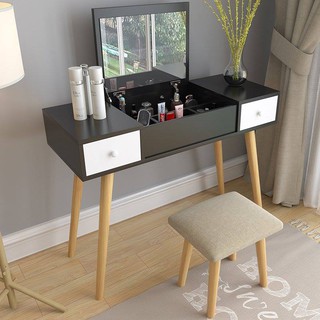 bàn trang điểm bắc âu 2 ngăn kéo không kèm ghế GP43