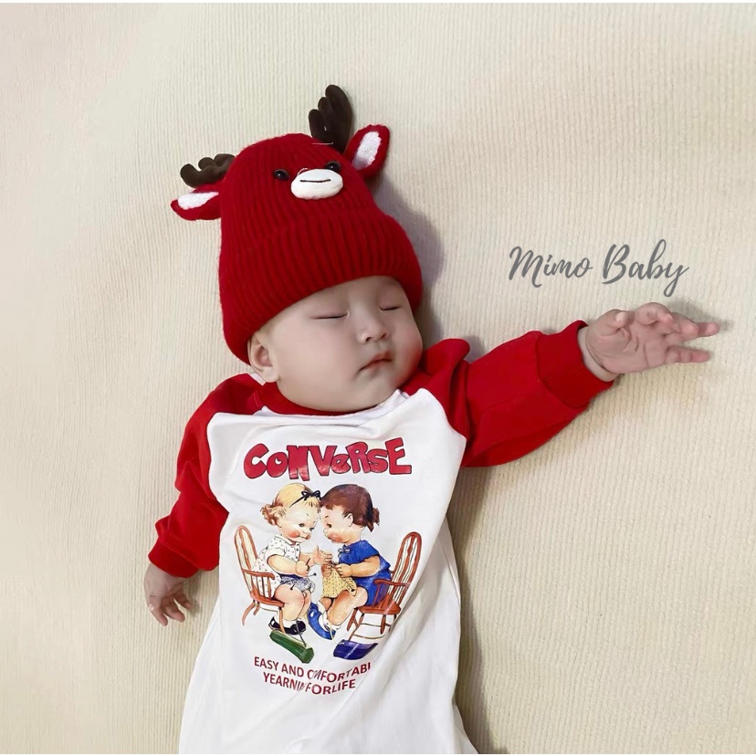 Mũ nón len beanie cho bé đan hình con vật dễ thương ML203 Mimo Baby