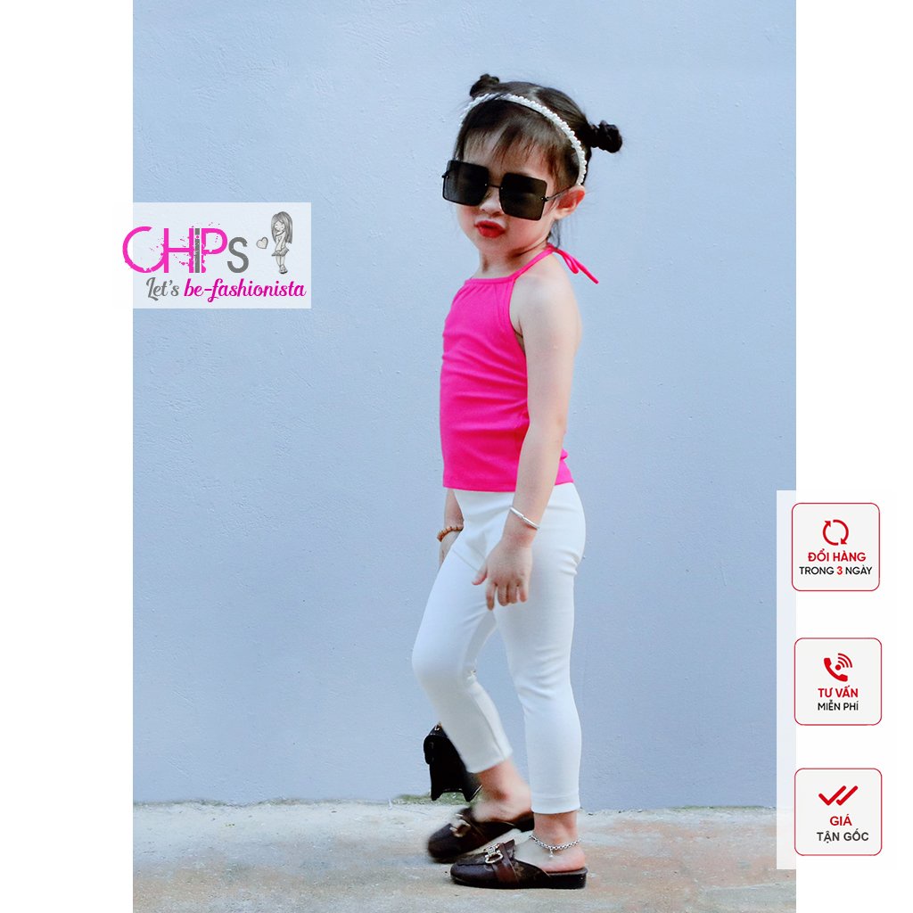 Áo Yếm Hai Dây Kiểu Cách Sành Điệu Cho Bé Gái