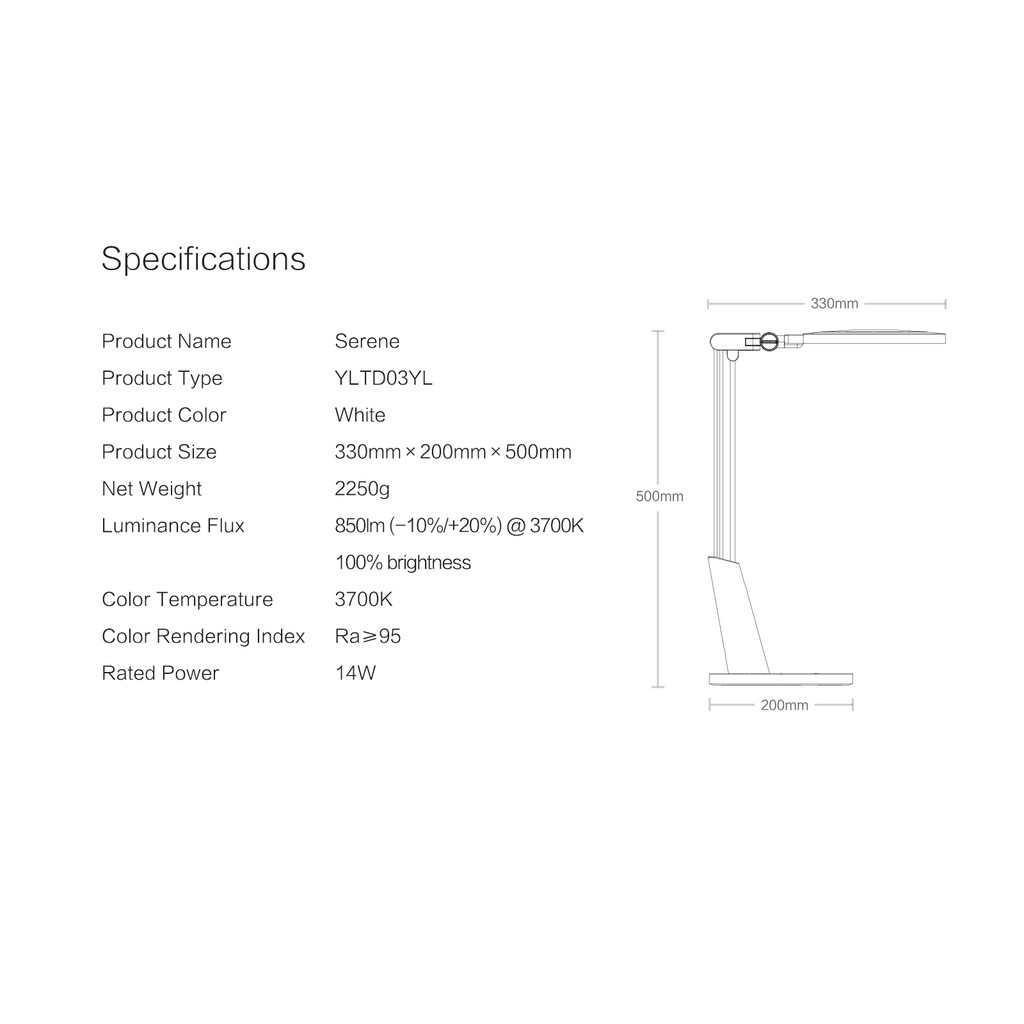 Đèn bàn LED chống cận cao cấp Xiaomi Yeelight, tự động nhắc nhở nghỉ ngơi, YLTD03YL, SHS Vietnam