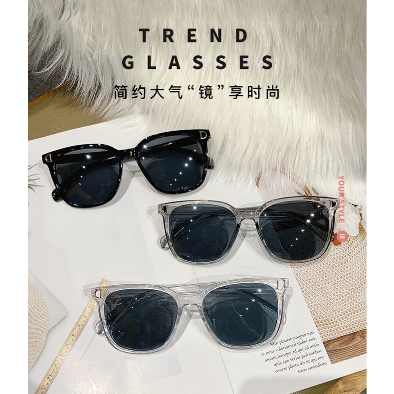 Mới Kính Mát Gọng Vuông Chữ D Chống Tia UV Thời Trang