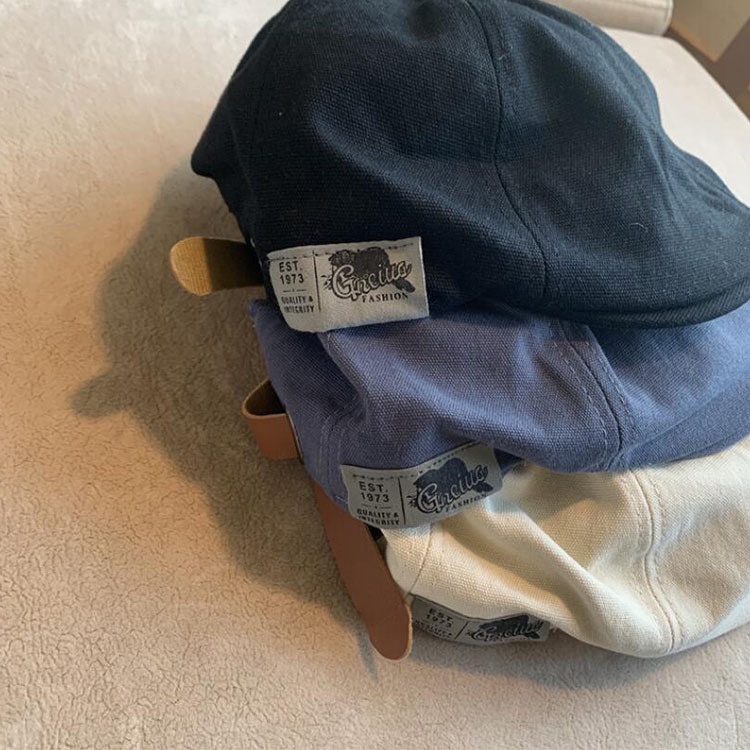 1 mũ beret màu trơn thời trang unisex