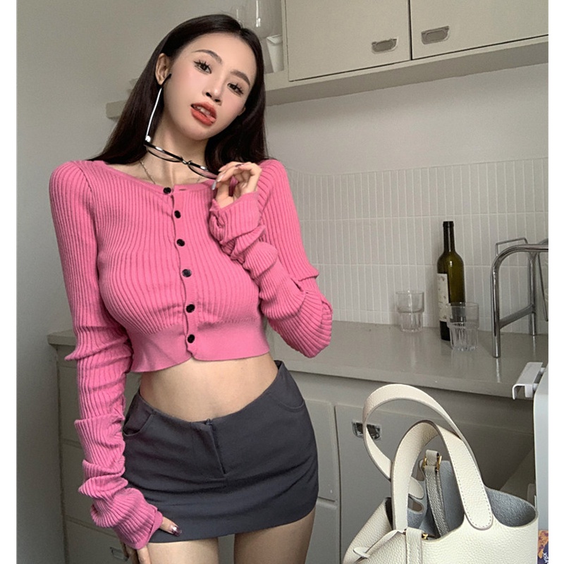 Áo Cardigan Dệt Kim Mỏng Thời Trang Mùa Thu Gợi Cảm