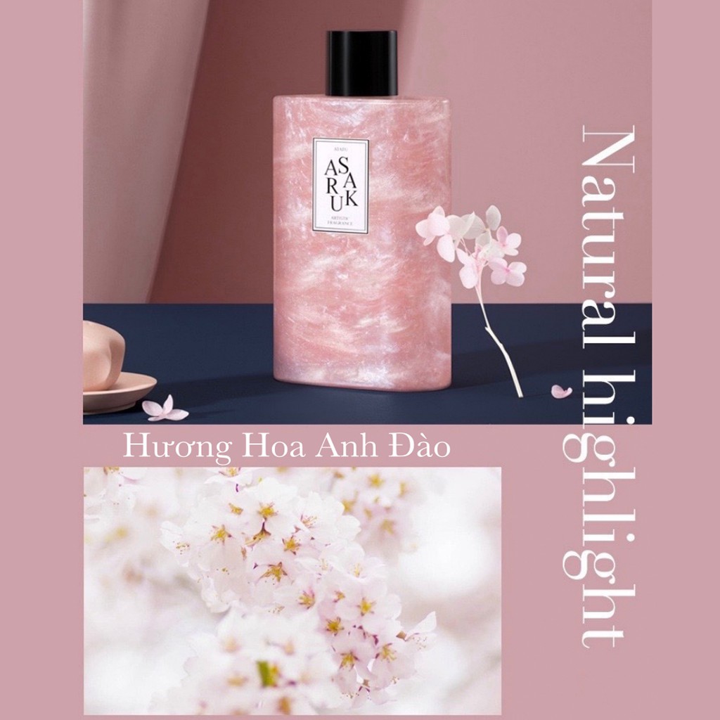 SỮA TẮM NƯỚC HOA  ATATU - HƯƠNG ANH ĐÀO - DƯỠNG ẨM &amp; NÂNG TONE DA - Dành Cho Nữ 315ml ATATU0009