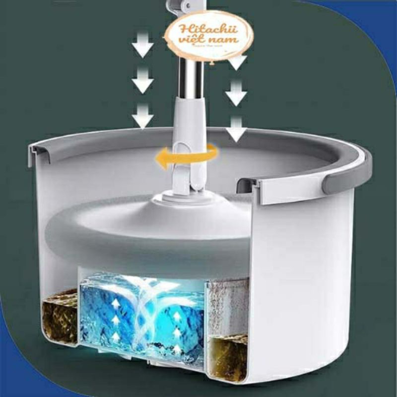 Chổi Lau Nhà K9 Thông Minh Tách nước và Lọc Bụi Bẩn Xoay 360 độ lau mọi ngóc ngách trong nhà