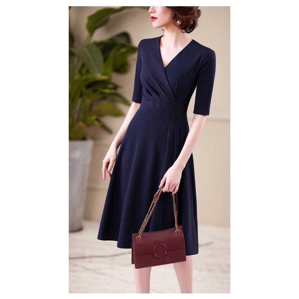 VÁY ĐẸP ĐẦM DÁNG XÒE| ĐẦM SANG CHẢNH| ĐẦM DÁNG XOÈ ĐẮP NGỰC XẾP LI | BigBuy360 - bigbuy360.vn