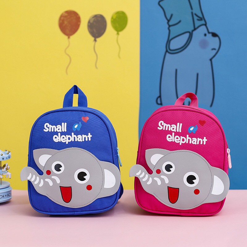 (TH4) Balo Mẫu Giáo Cho Bé Hình Voi Đáng Yêu