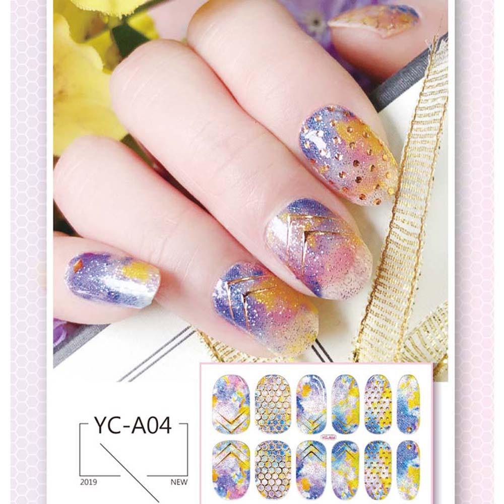 OCEANMAP Set 12 Tấm Khuôn Màu Sắc Gradient Đính Móng Nghệ Thuật