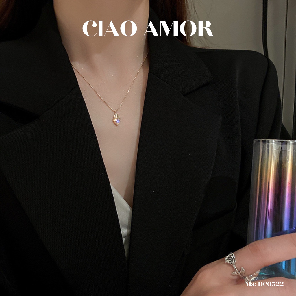 Dây chuyền, Vòng cổ nữ lá mảnh đơn giản thành lịch Trang sức Ciao Amor - DC0522