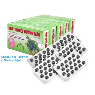 combo 3 hộp hoạt huyết dưỡng não - Chính hãng vinaphar - 300 viên