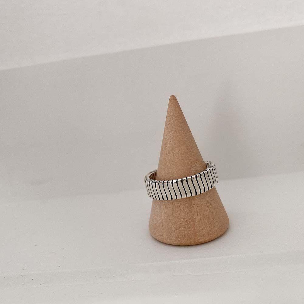 Nhẫn Hở Họa Tiết Kẻ Sọc Phong Cách Punk Thời Trang Cho Nữ|Trang Sức Ngón Tay Màu Sắc