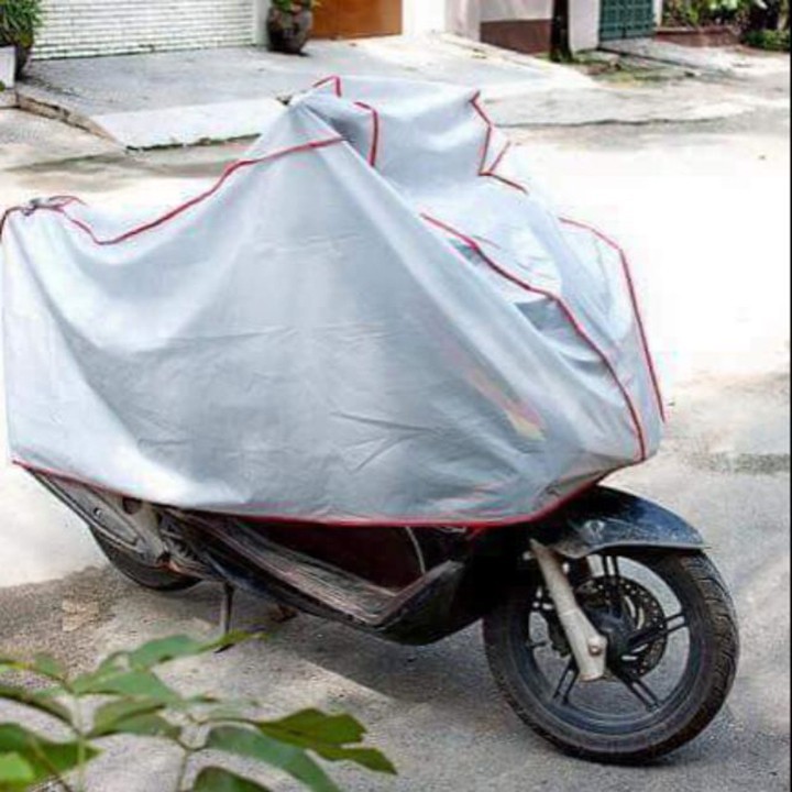 Bạt phủ xe máy chất lượng tốt trùm cả xe, che mưa nắng, bụi bẩn, vải dù pha nilon chống thấm tuyệt đối