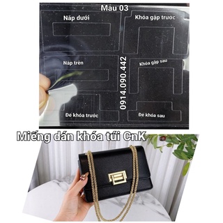 Miếng dán khóa túi CnK mẫu 3