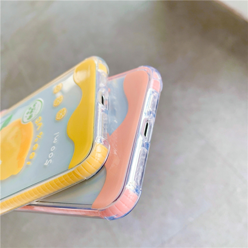 Ốp iphone - Ốp lưng Lemon and Peach trong 4 góc 6s/6splus/7/8/7plus/8plus/x/xs/xsmax/11/11promax - Awifi Case V3-3 | BigBuy360 - bigbuy360.vn