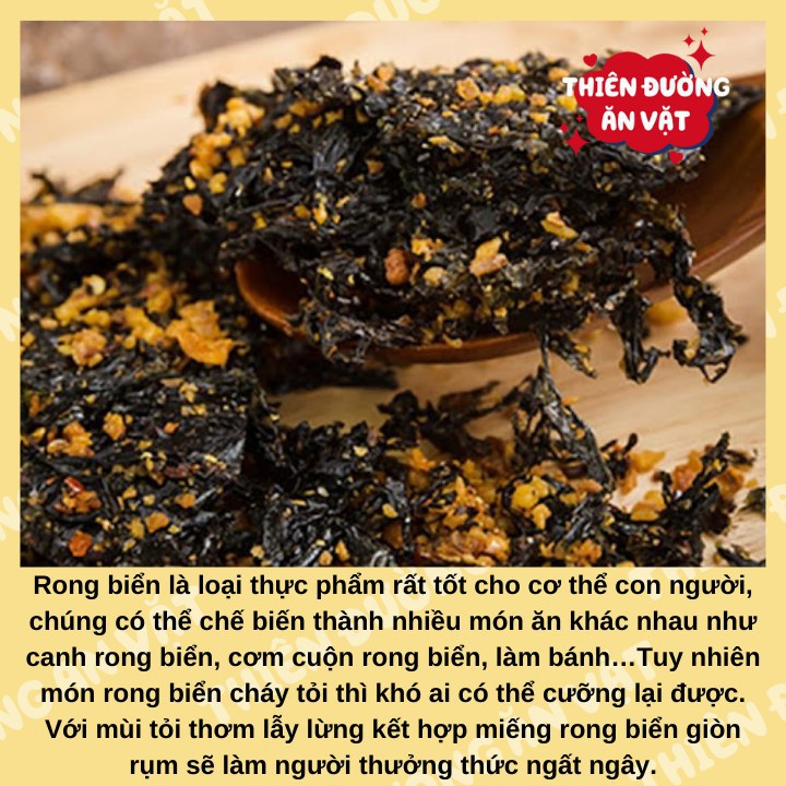 Rong biển cháy tỏi 150g Nacha Food thiên đường ăn vặt Đà Nẵng vừa ngon vừa rẻ