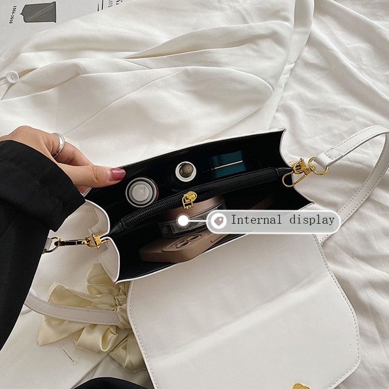 Túi Đeo Chéo Hình Vuông Nhỏ Kết Cấu niche Chất Lượng Cao Dễ Phối Đồ Thời Trang Cho Nữ