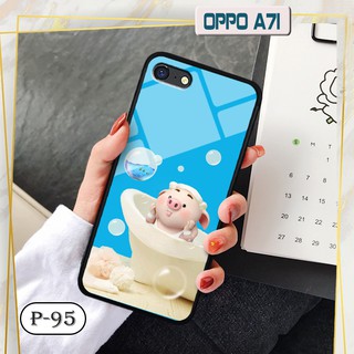 Ốp lưng kính 3D OPPO A71- cute